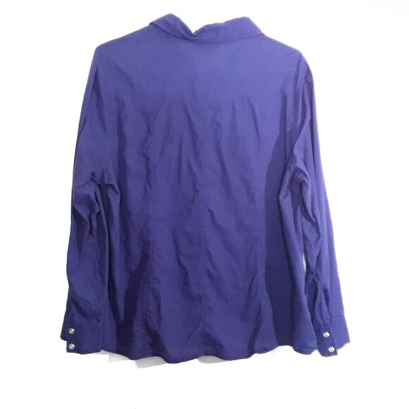 Reitmans Plus size 16 Blue Blouse - Picture 4 of 4